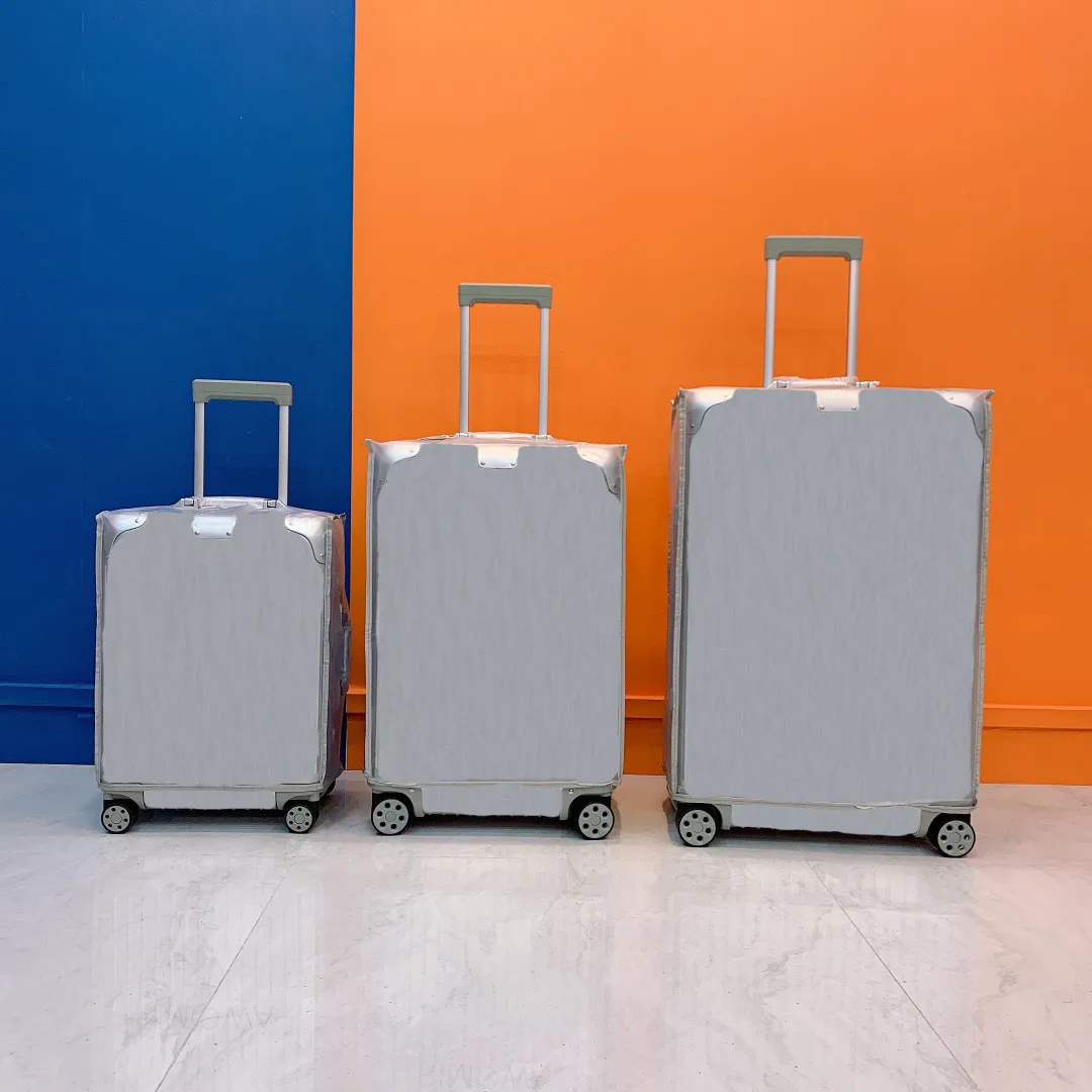 Valise de voyage à poignée télescopique, système multi-roues, 21, 26, 30 pouces, haut de gamme, coffre d'origine, chariot à roulettes, bagage à main, Lages 62