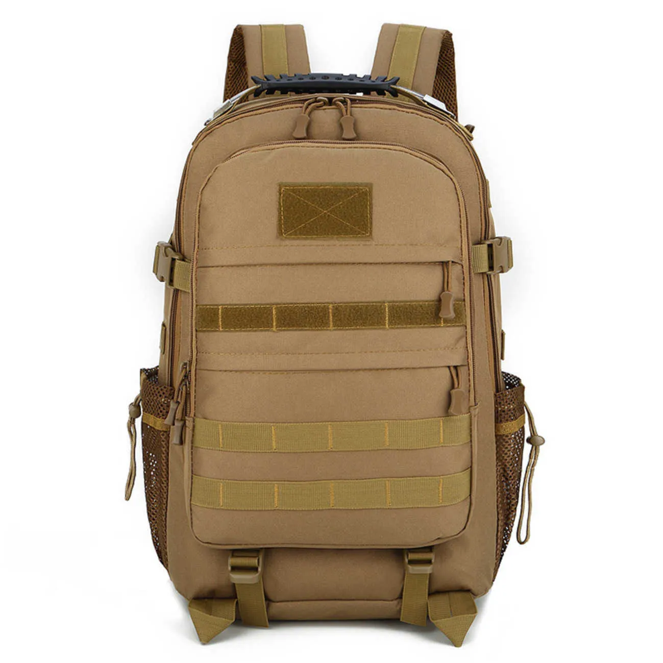 MGFLASHFORCE Molle Military Tactical Backpack for Men, 30L Daypack Army Rucksack Pack, Bug Out Bag, 15.6 Laptop Compartment (Coyote Brown