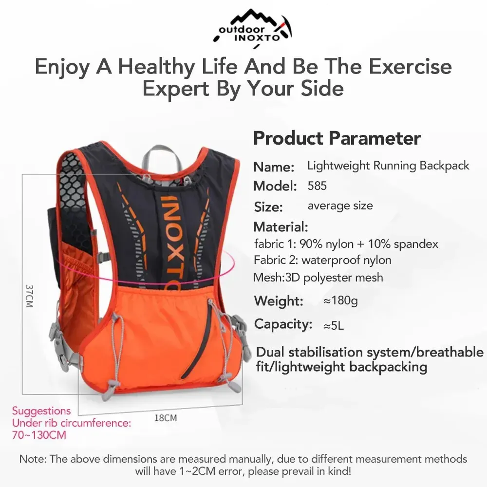 Sac à Dos d'Hydratation Vélo Veste Ultraléger Pour Courses Marathon Trails Cyclisme Randonnée