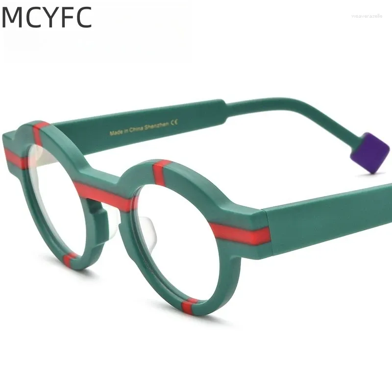 Okulary przeciwsłoneczne ramy mcyfc szykowne okulary retro z receptą optyczną na modne wygląd mężczyzn i kobiety okulary okulary okulary okulary okulary