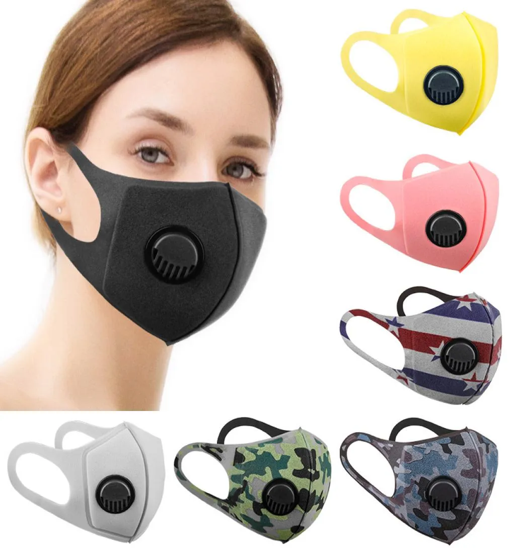 Máscara de algodão 3d ic Star impressão esponja com válvula de respiração poeira e proteção solar contra pólen Máscaras protetoras5039562