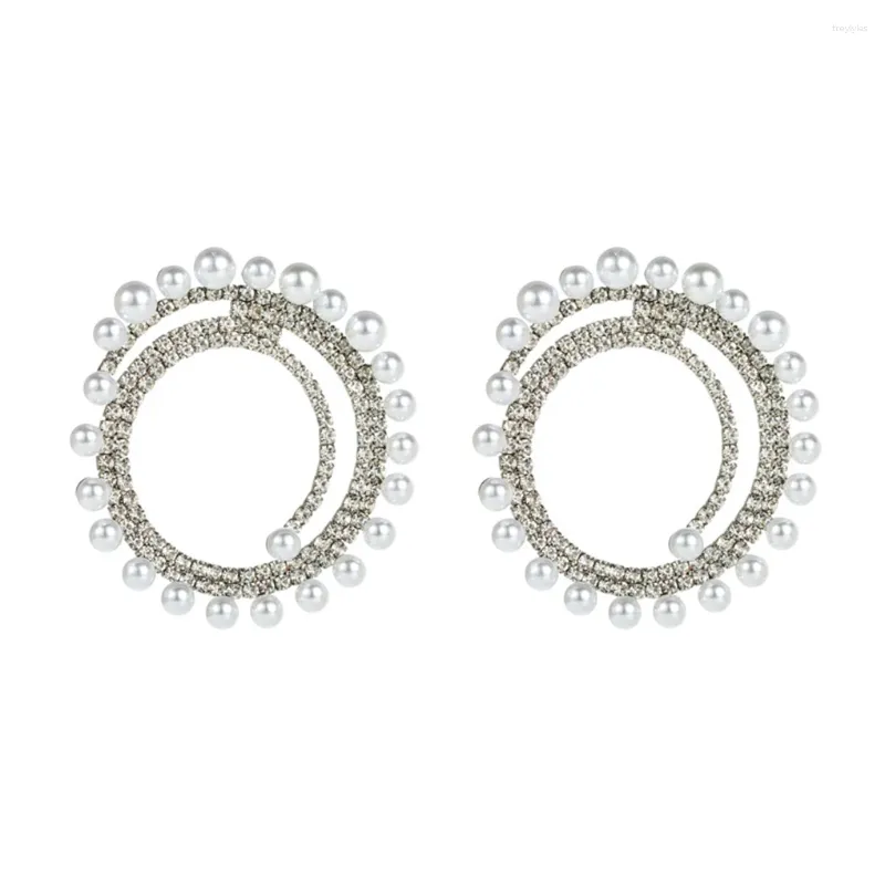 Boucles d'oreilles à clous en perles, 2 pièces, bijoux de mariage pour femmes et filles, cadeau pour femme et sœur, perles à la mode