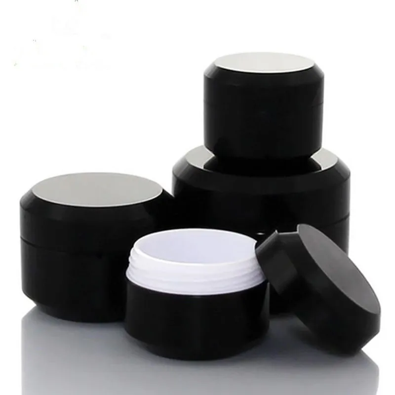 5g 10g 15g 30g Plastic Pot Jars Empty Cosmetic Container with Lid for Creams Sample Make-up Storage fast shipping