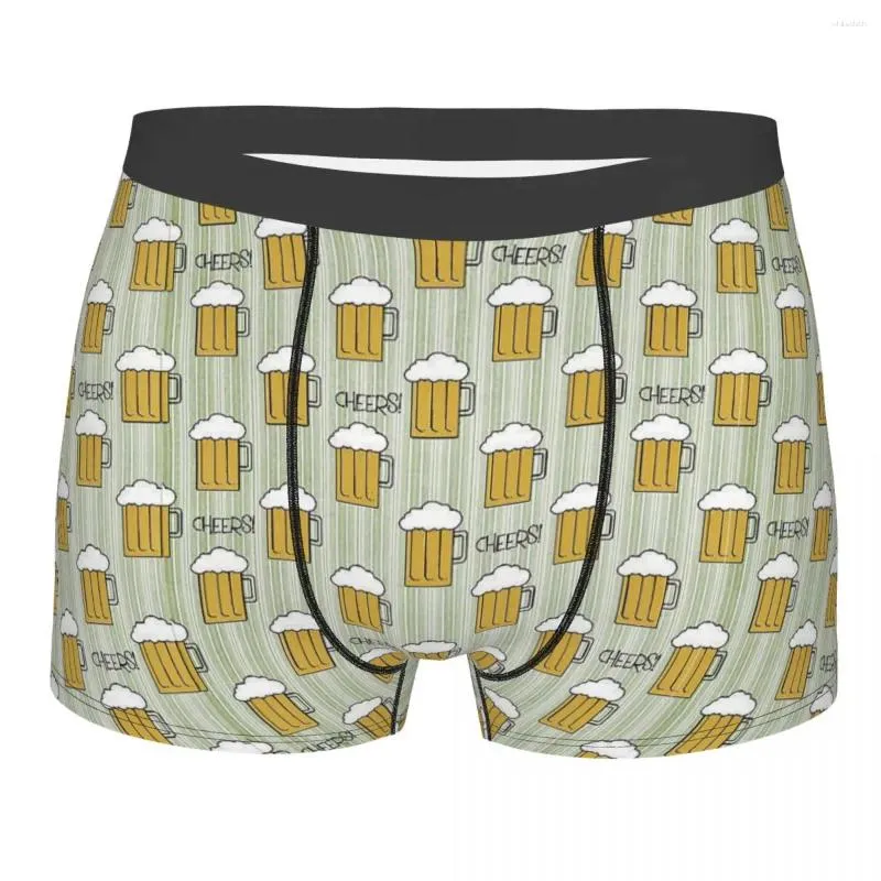 Mutande modello birra intimo uomo ragazzi amante boxer mutandine novità morbide per Homme taglie forti