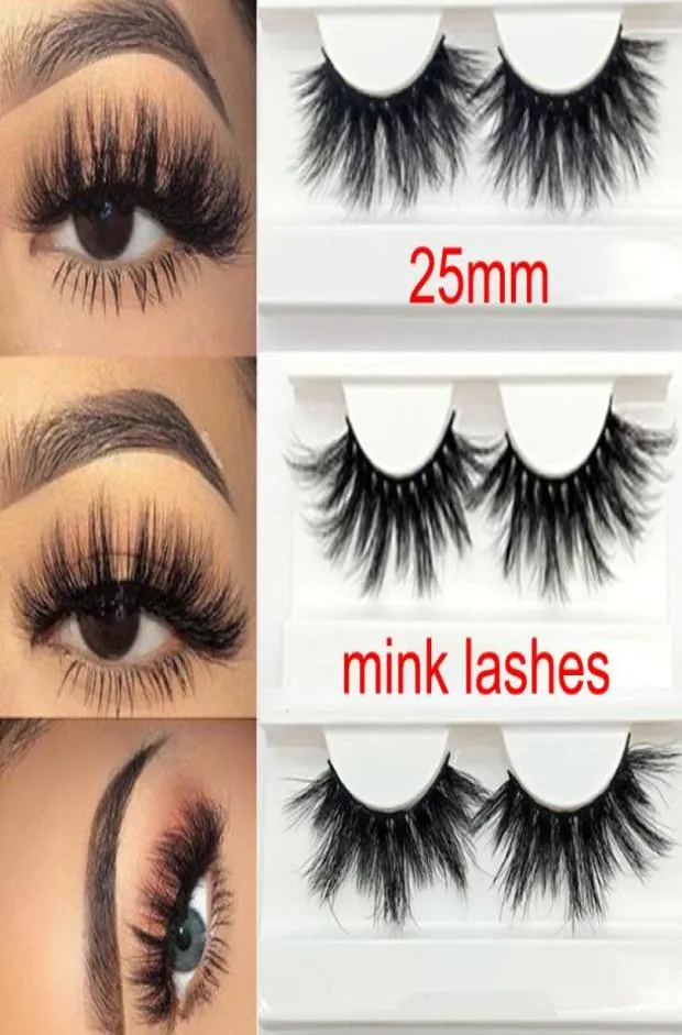 Whole long dramatic mink lashes 25mm real mink eyelashes 25MM 3D mink big eyelashes costom box6263820