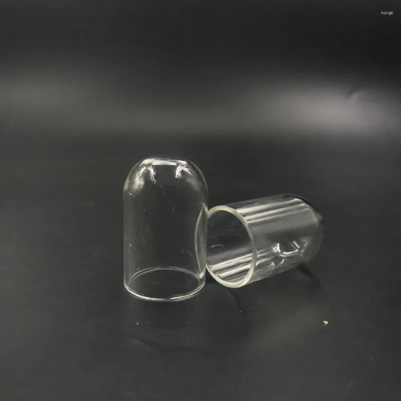Bottles 100pcs/lot 35x25mm Empty Tube Glass Globe Vials Pendant Cover Dome Jars Wishing Bottle Findings Charms Diy Pendants
