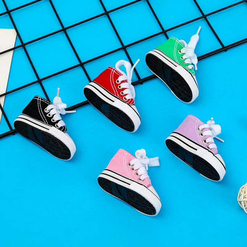 Designer cartoon shoes Silicone Creative Key chain accessories Key chain PU leather letter pattern car key chain Jewelry gift accessories