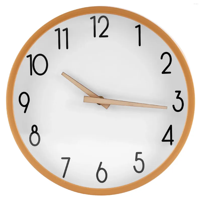 Relógios de parede Relógio Madeira 12 Polegadas Silencioso Digital Non Ticking para Mesa de Noite Cozinha Decoração de Escritório