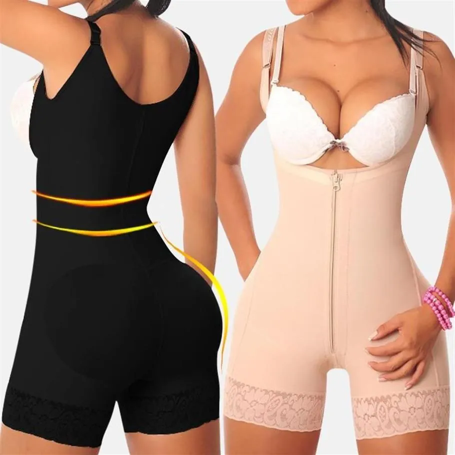Women's Shapers Fajas Colombianas Latex Body Shaper Reductoras Levanta Cola Post Parto Girdle Slimming Underbust Corset BuLif189H