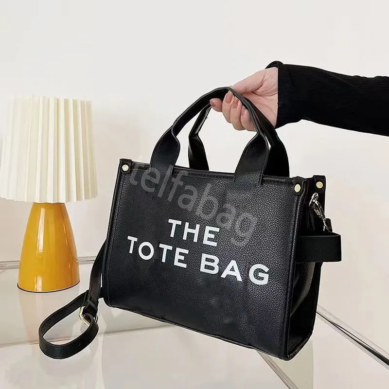 TOTE BAD MRC Womens Pu skórzana torebka Debossed Branding TOTE Torby