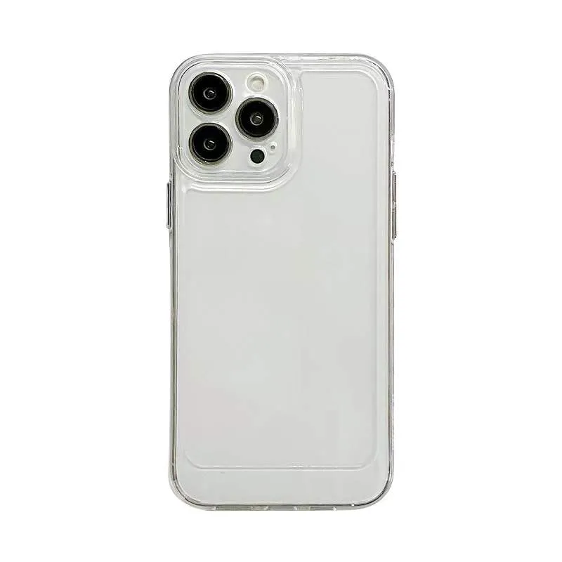 Coque de téléphone Apple 15promax, étui souple Anti-chute, Transparent, en Silicone, pour iPhone 13, 14, 12