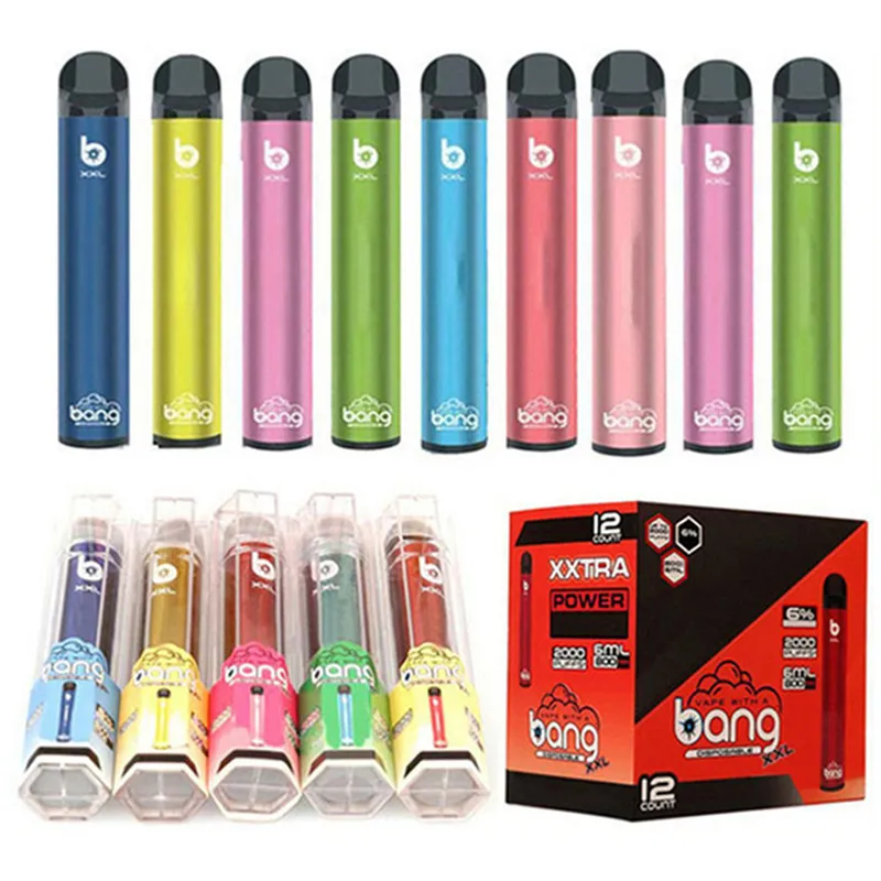 Bang XXL XXtra Disposable Vape Electronic Cigarettes Prifilled Liquid 6ml  Pods E Cig 2000 Puffs 800mAh Battery Ecigarette Ecig Ecigs Vapes Pen Device  2% 5% 6% From Apollo2023, $2.22