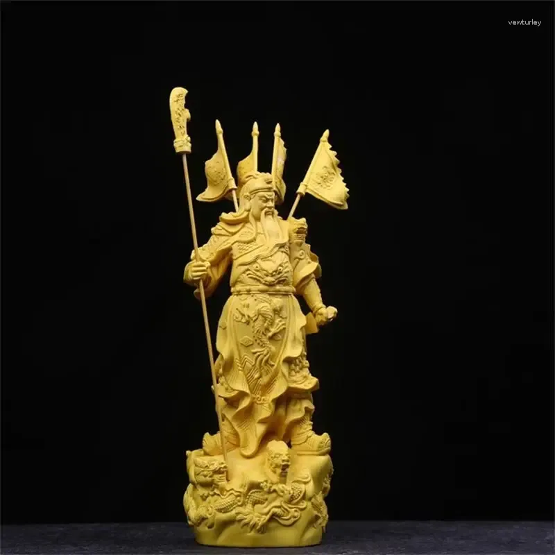 Figurki dekoracyjne Chińskie postacie telewizyjne Statua Five Baners Guan Yu God of Wealth Home Living Room Ornament Dorod