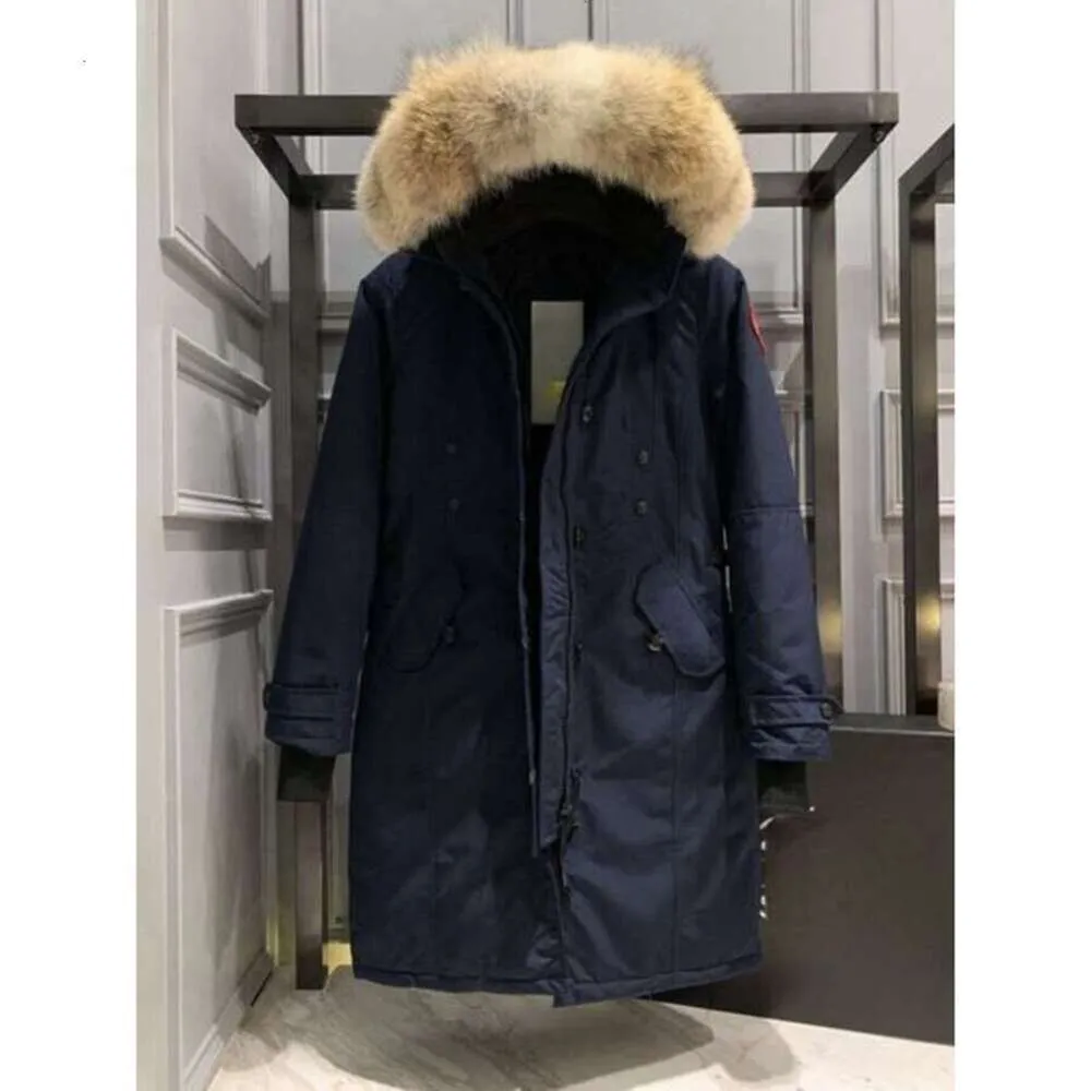 Kanadensisk designer Gooses Mid Length Version Pufferer Down Womens Jacket Down Parkas Winter Thick Warm Coats Womens Windproect Streetwear491
