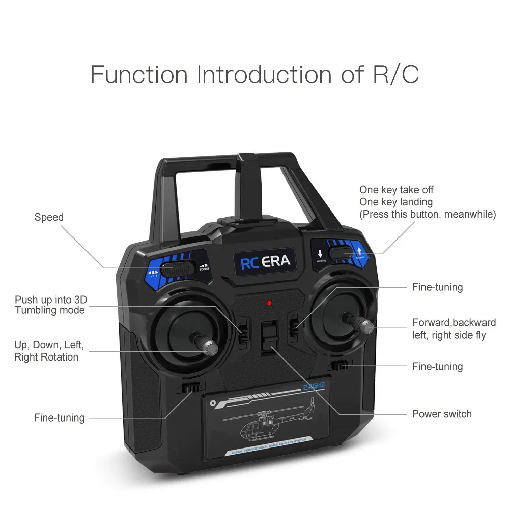 RC ERA C129V2 Electric Remote Control Helicopter Rupees 2.4GHz 6 Axis