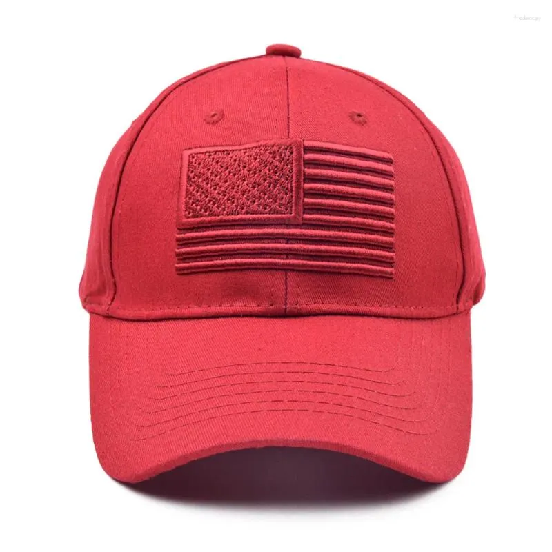 Ball Caps American Flag Haft haftowe Hip-Hop Hats Outdoor Regulowany swobodny baseball krem ​​przeciwsłoneczny