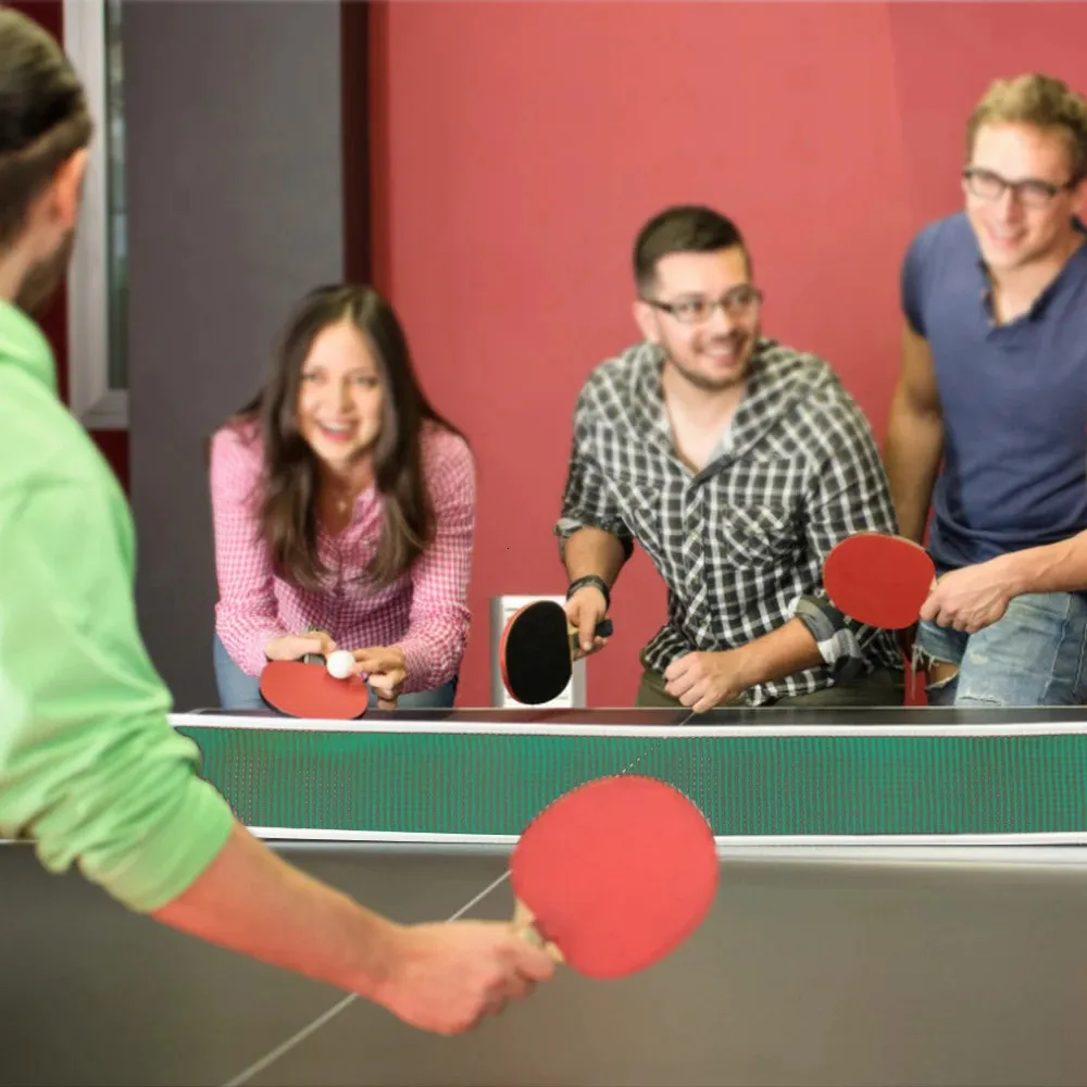 Extendable Tennis Racket Portable Ping Pong Set: Adjustable Net, Paddles & Balls - Table Tennis ...