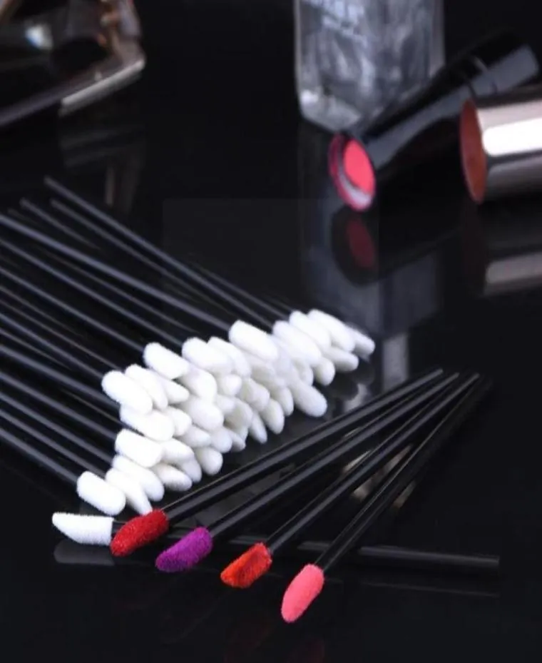 Makeup Brushes 600 Pcs Disposable Lip Wands Lint Gloss Tool Lipstick Lash Applicator S3Z75825354