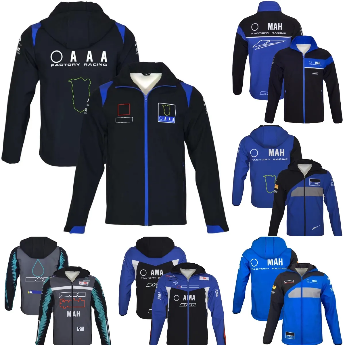 2023 New Moto Racing Team Team Hoodie Ride Motorcycle Ride Blue Keep Warm Quet Zip Fleece Sportswear Motocross Must