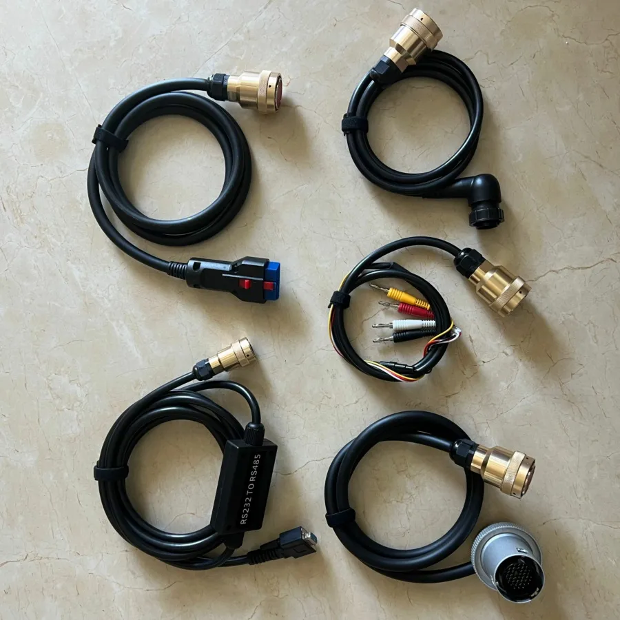 Super MB Star C3 mit 5-Kabel-Diagnosetool für Autos und LKWs, 12 V – 24 V, ohne Festplatte, kompletter Satz