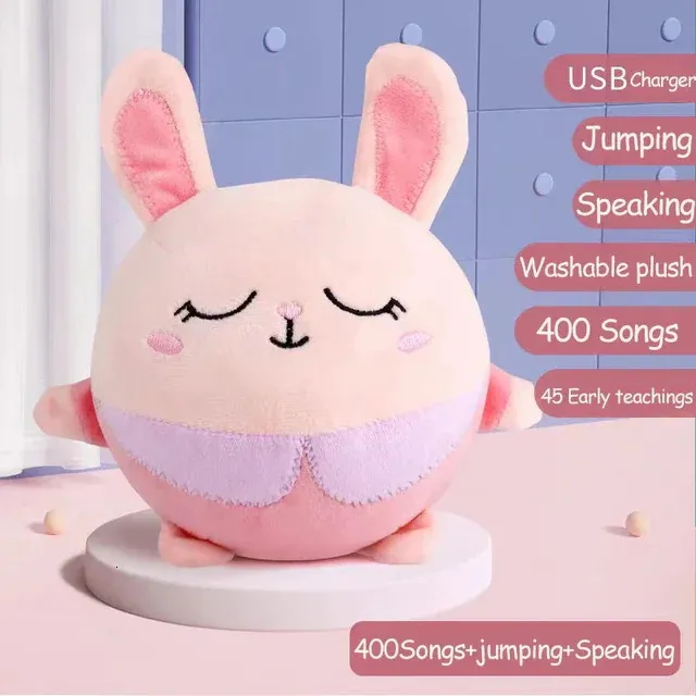 Interactive Dog Toys - Bouncing, Speaking Rabbit Ball for Small Dogs ...