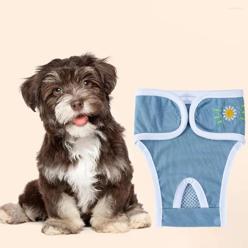 Одежда для собак, подгузники для теплой дышащей сетки, женские герметичные водопоглощающие штаны для домашних животных, менструальные штаны, недержание мочи