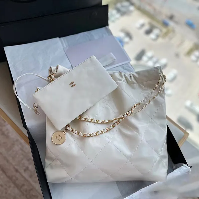 Wysokiej jakości miękki hobo 22 torba designerska luksusowy oryginalny skórzany torba mody torebka podróżna