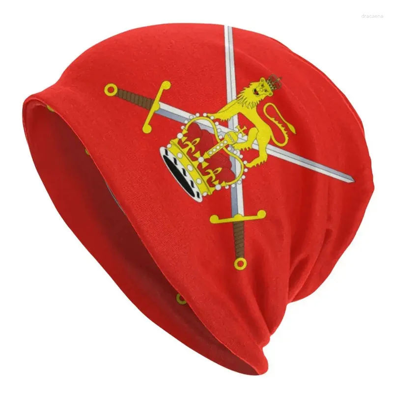 Basker British Army Flag Badge Cool Skullies Beanies Caps Bonnet Winter Warm Knitting Hat Kvinnor Män