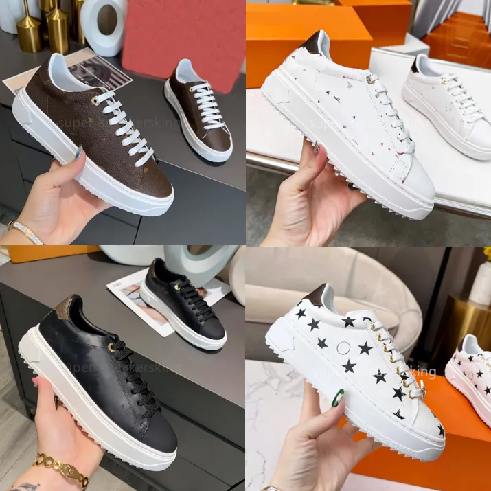 Designer skor män kvinnor tränare plattform sneakers klassiska vintage chaussures tryckt brev sneaker storlek 38-45 med låda