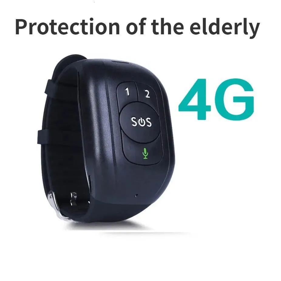 Other Electronics 4G Elderly alarm GPS Watch 2GTracking Bracelet Health monitor SOS IP67 Waterproof Old People Locator Fall Alert Tracker 231030