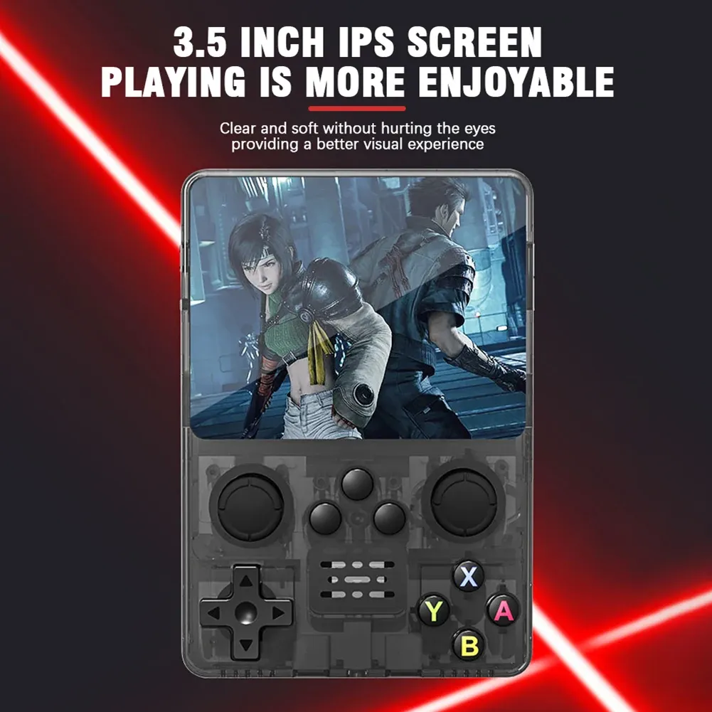 R35S Handheld Game Console Retro Open Source System 3.5 Inch IPS Screen ...