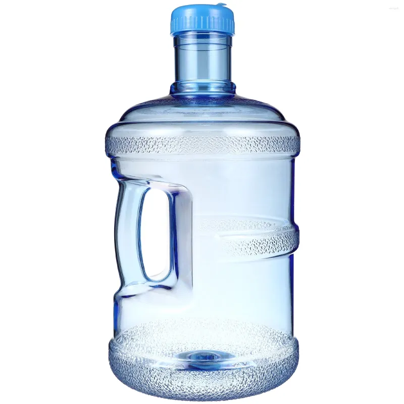 Vattenflaskor Mineral kanna 5L container bärbar hink med handtag för bil som bär camping