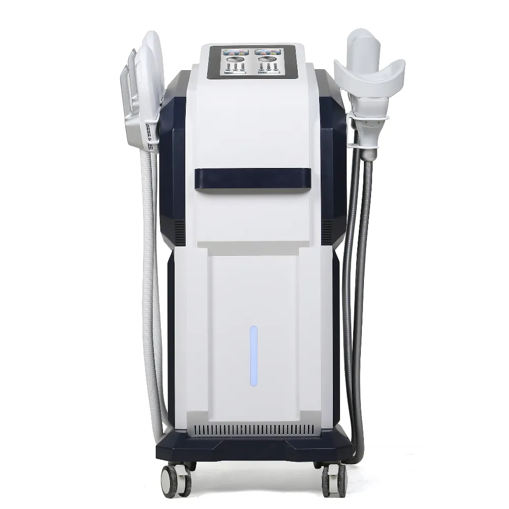 2 In 1 4 Handles Cryo Therapy 360 Fat Freezing Cooling Hiemt Ems Muscle Stimulator Machine Weight Loss Slimming Machine