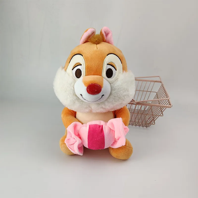 Wholesale cute candy Squirrel plush toy children's game playmate Holiday gift claw machine prizes