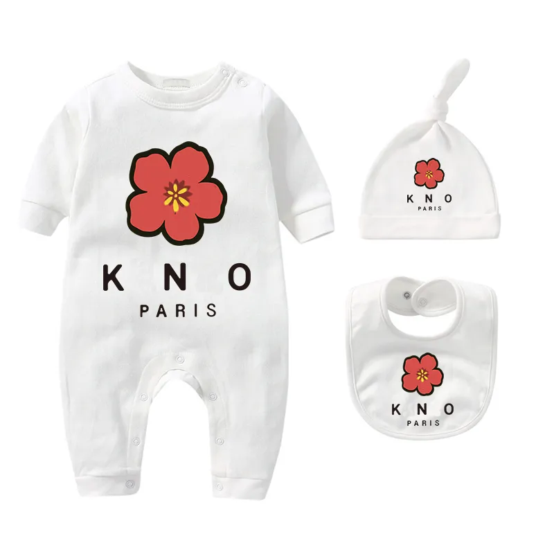 Luxury Rompers nyfödda kläder babykläder baby hattar haklappar designer rompers nyfödda romper varumärken flickor pojkar rompers keno pojkar rompers chd2310301 essskids