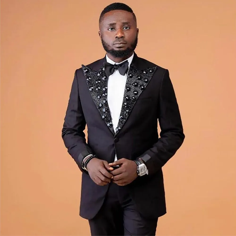 Bling Suit Men's Sequin Suit Jacket Designer Tuxedo Mens