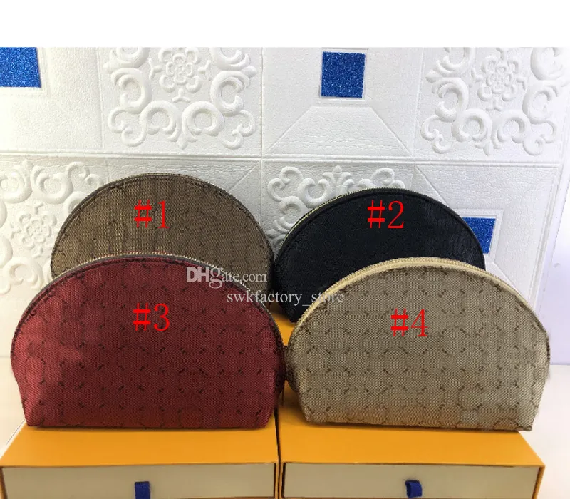 Kadın tasarımcı deri kozmetik çantalar organizatör ünlü makyaj çantası seyahat torbası makyaj bayanlar cluch cüzdanlar organizasyon tuvalet 4pcs set 10 renk