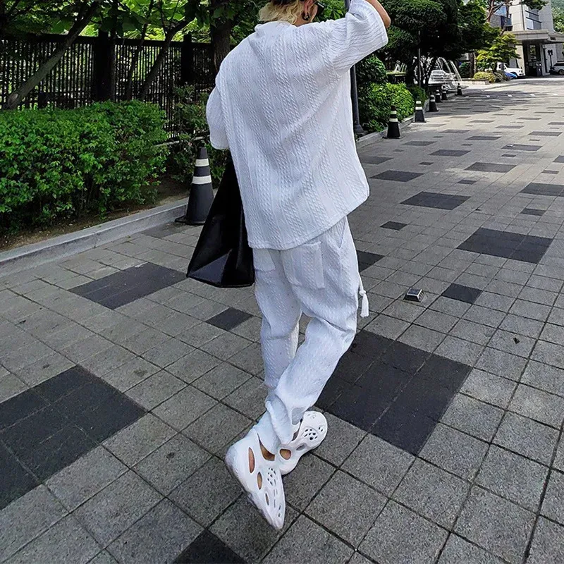 Vêtement Y2k Hip Hop Ensemble T-shirt + Short Homme 2 Pièces - Style Streetwear Oversize Survêtement Oversize Streetwear