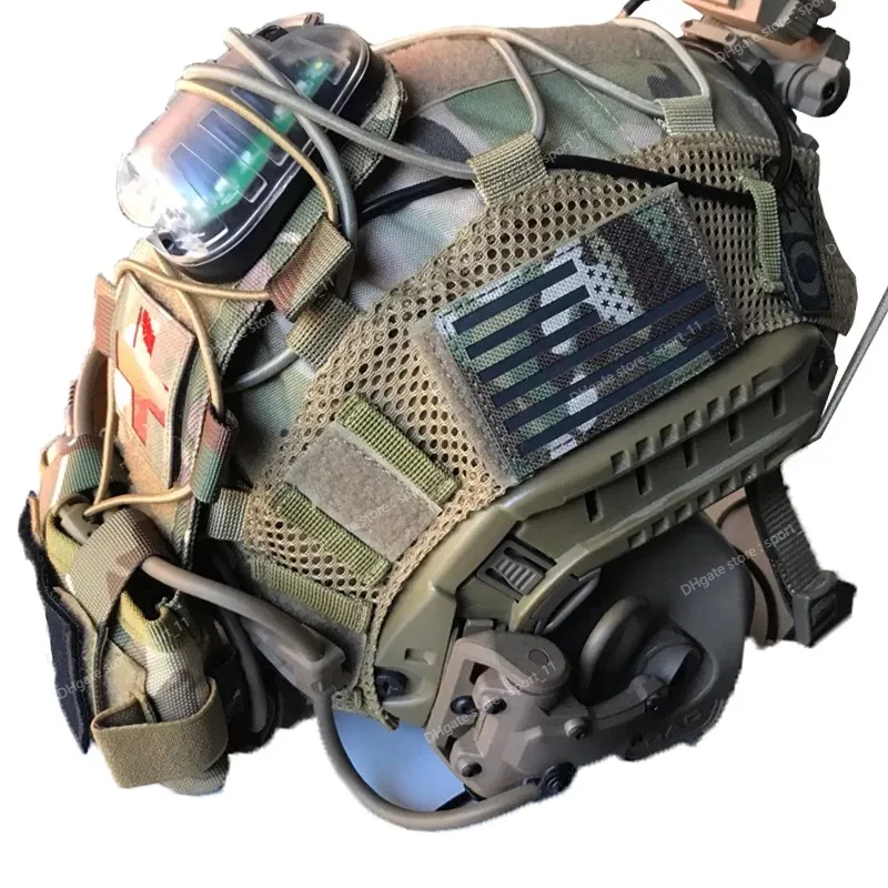 Tactische Helmhoes Airsoft Paintball Wargame Gear CS FAST Helmhoes Contragewicht Tas Zakje Jachthelm Accessoires Sport VeiligheidSporthelmen Fitness