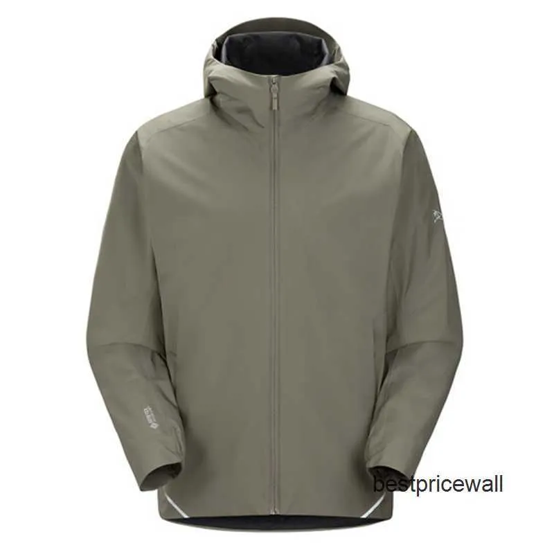 Arcterys da uomo, giacche con cappuccio ARCTERYS, serie Solano, da uomo, leggero, traspirante, confortevole, giacca soft shell, cappotto con cappuccio, verde nebbia, foreage S HBHP