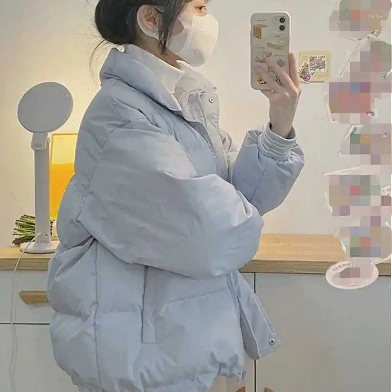 Delle donne Trench Cappotti 2023 di Inverno Delle Donne di Stile College Giapponese Piccolo Fresco Sveglio Caldo Cappotto di Cotone Temperamento Coreano Tenero Harajuku di Spessore