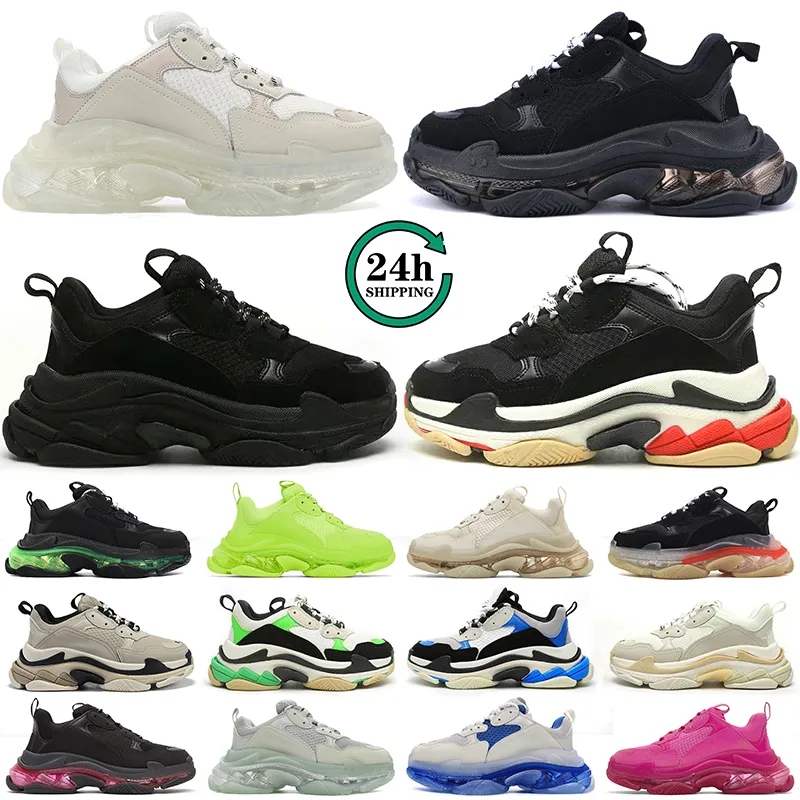 triple s uomo donna scarpe casual scarpe da ginnastica con piattaforma firmate Nero Bianco Beige Teal Blu Bred Rosso Rosa scarpe da ginnastica da uomo Jogging Walking fashion