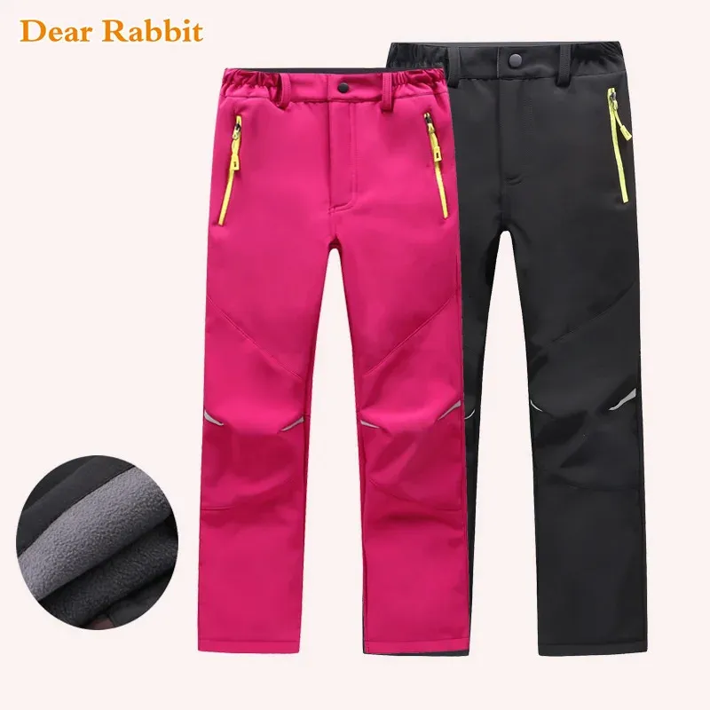 Trousers Autumn spring Children Warm girls leggings Trousers Kids Boy 10 12 years Winter windproof waterproof Sport Pants sweatpants 231030