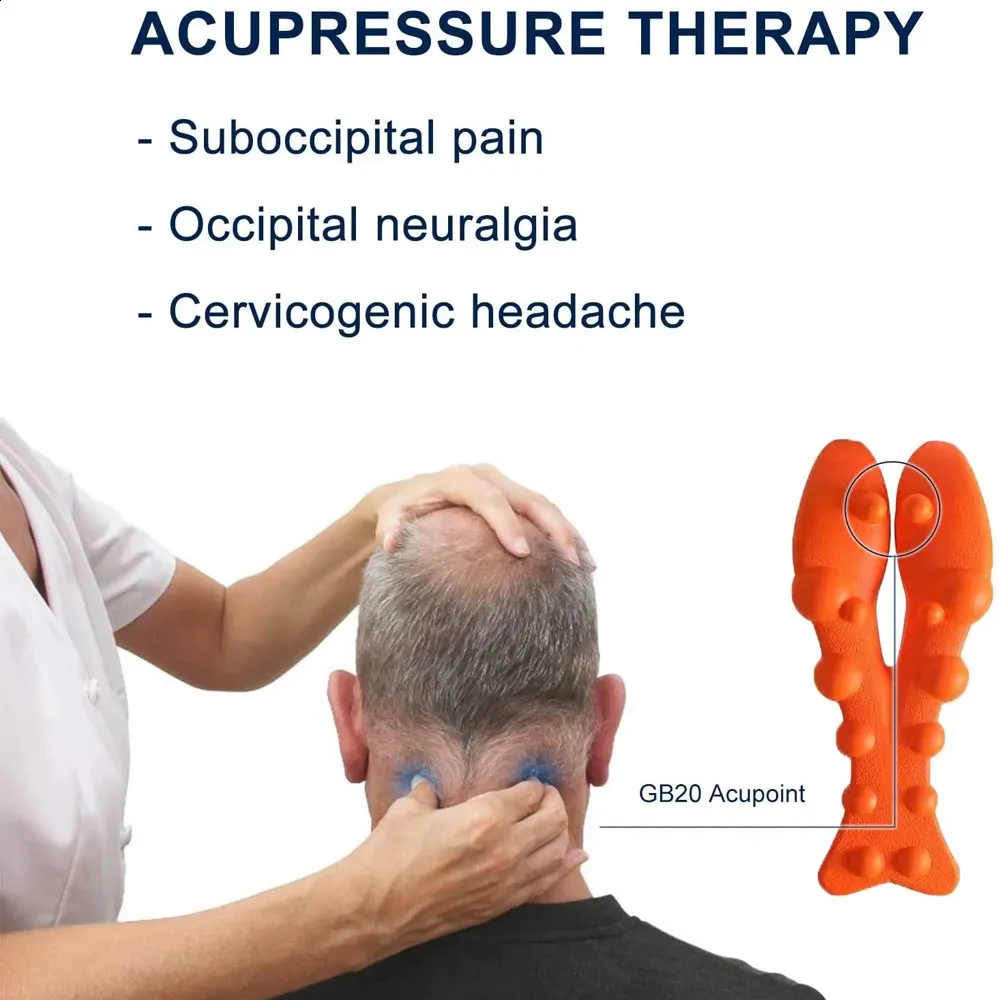 Neck Massager Pillow With Trigger Point Acupressure Relief For Cervical Occipital Neuralgia Cervicogenic Headache 1 Pack From Heng04 4.78 DHgate.Com