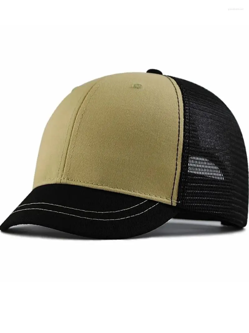 Ball Caps 55-60cm 60-68cm Large Head Man Big Size Mesh Sun Cap Causal Short Brim Peaked Hats Cool Hip Hop Hat Plus Baseball