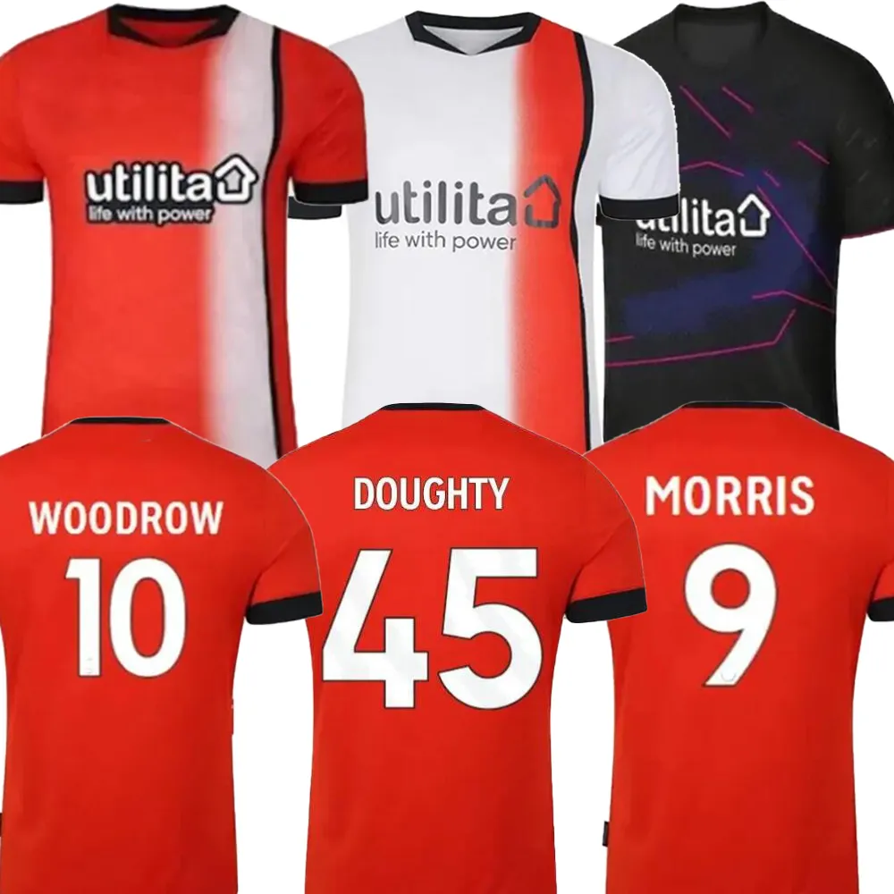 23-24 9 MORRIS 10 WOODROW personnalisé maillot de football de qualité thaïlandais pas cher personnalisé porte 16 Burke 5 BRADLEY 22 Campbell 18 CLARK 11 ADEBAYO 17 Mpanzu 29 BELL 45 DOUGHTY 32 OSHO