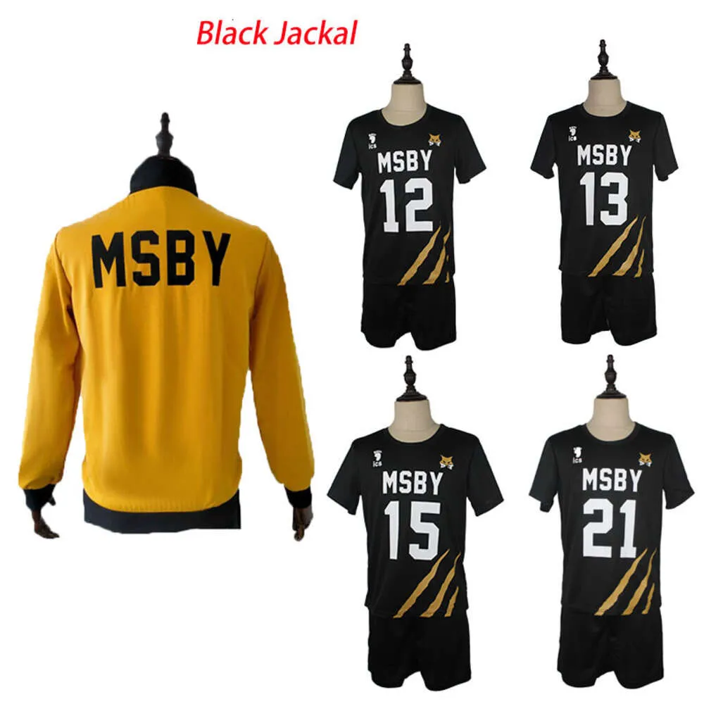 MSBY Black Jackal Cosplay Costume Hinata Shoyo Kiyoomi Sakusa Kotaro Bokuto Atsumu Miya Jersey Coat Jacket Sport Sports Swits