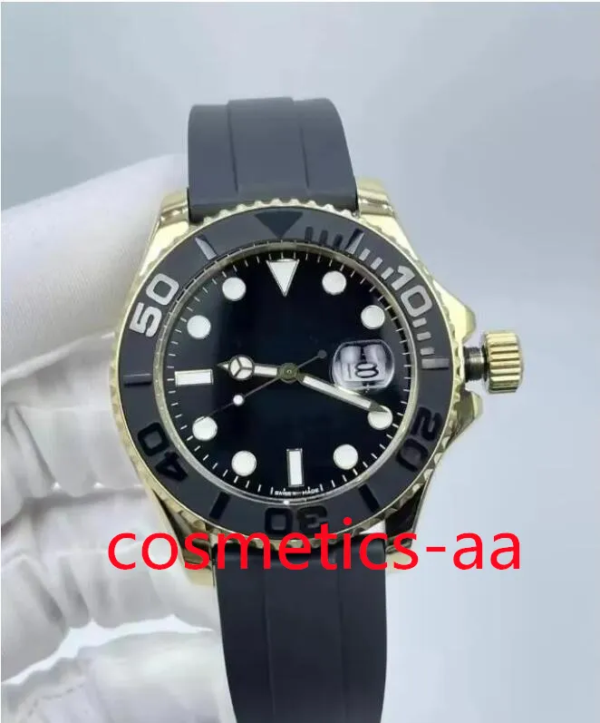 vs 공장 226659 남성 시계 자동 기계식 Cal.3235 운동 42mm 904L 스테인리스 회전 18K 골드 링 도단 고무 스트랩 사파이어 유리 시계