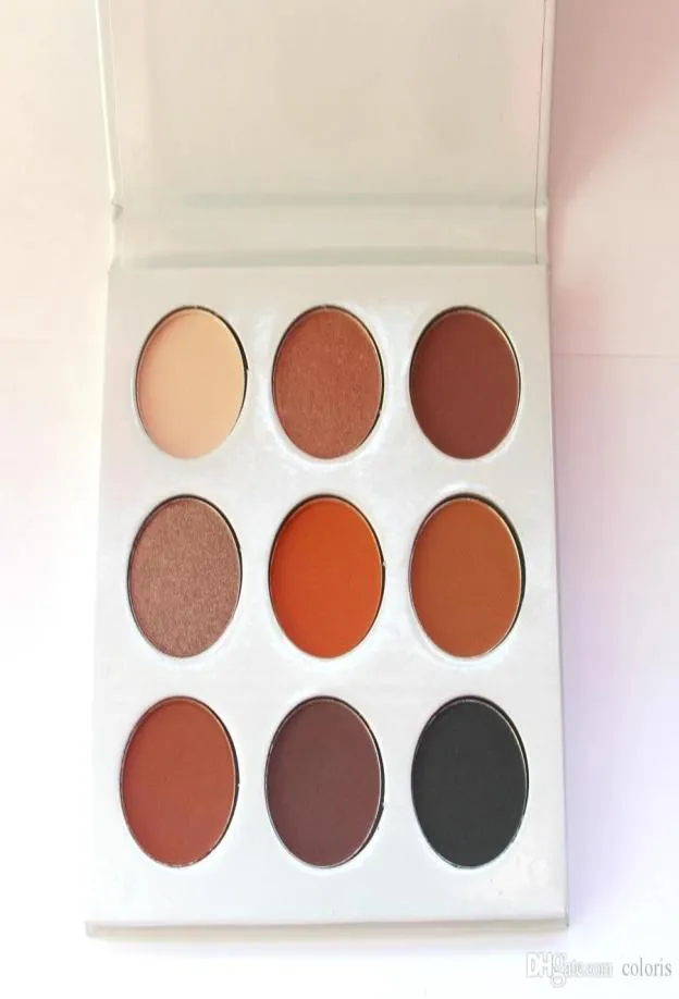 Palette de fards à paupières en Bronze, 9 couleurs, poudre pressée, facile à porter, éclaircissante, métallique mate, Shadow7892355