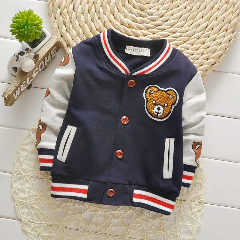 Nieuwe Mode Lente Herfst Baby Uitloper Jongens Jas Kinderen Meisjes Kleding Kids Baseball Baby Sweatershirt Peuter Mode Merk Jas PAK